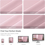 CUCRAF Light Pink Blackout Curtains Customize, Rod Pocket Room Darkening Curtain - Image 4