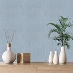 Blue Grasscloth Peel and Stick Wallpaper Texture Contact Paper A Set of 15.7" X - Image 2