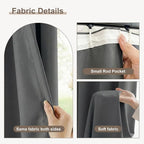 hoeflife Blackout Curtains for Bedroom Room Darkening Curtains for Living Room - Image 4