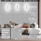 50 Pack Bulk Self-Adhesive Soundproof Wall Panels, 1.2lb/ft³ High Density - Image 6