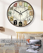 Decorative Wall Clocks Batterys Operated, Retro Wall Clock - Image 2