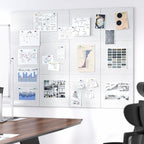 Neatsure Large Cork Board for Wall, 12 Panels Felt Tiles Tack Push Pin Board - Image 5