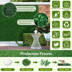 25Pcs Artificial Grass Wall Panels 10" X 10" Greenery Backdrop UV-Protected - Image 2