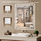 30x36 Inch LED Lighted Bathroom Mirror - Image 5
