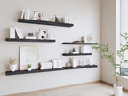 Wood Floating Shelves Set of 2, 36 Inch Long, 8 Inch Deep Solid Wood Wall - Image 5