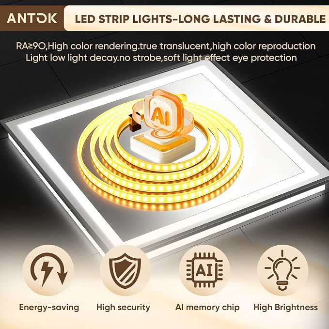 Antok 55X40 LED Bathroom Mirror - Image 9