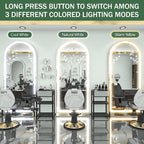 FENNIO Full Length Mirror with Lights, Free Standing Lighted Floor Mirror - Image 5