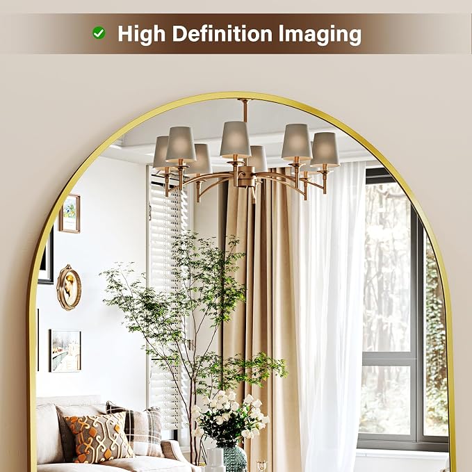 XRAMFY 78"x38" Arched Full Length Mirror - Image 6