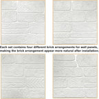 YU LI 3DH 3D Wall Panels Peel and Stick Faux Stone Wall Panel White 20-Pack - Image 7