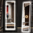 Hasipu Full Length Mirror with Lights, Full Body Dressing Standing, Hanging by Whatssuitableisthebest