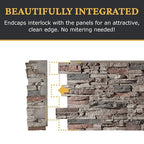 AZ Faux High-Density Polyurethane Faux Stone Interlocking Left Endcap - Image 7