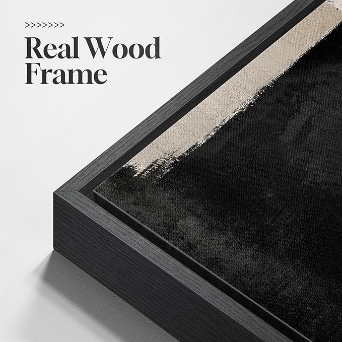Framed Neutral Abstract Floral Wall Art - Image 5
