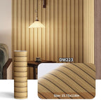 Haimin Wood Grain Slat Wall Panels Peel and Stick Faux Wood Thick Wallpaper - Image 2