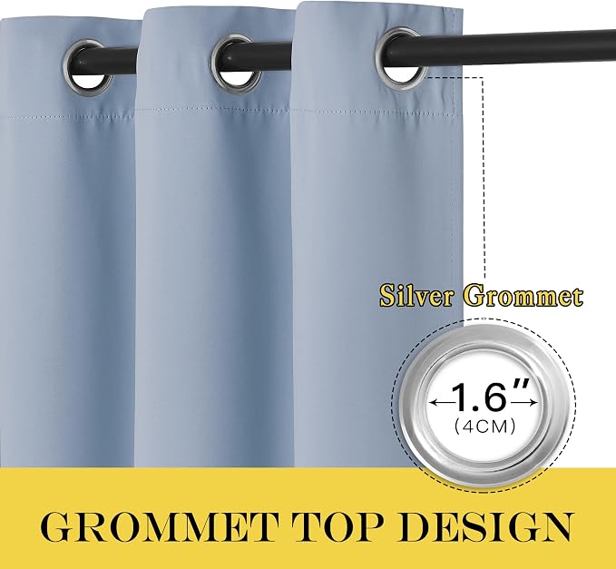 NICETOWN Blackout Window Curtain 90 inch Length - Image 6