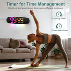 ANALOI Digital Wall Clock, 14.4 Inch Large Display Digital Wall Clock - Image 6
