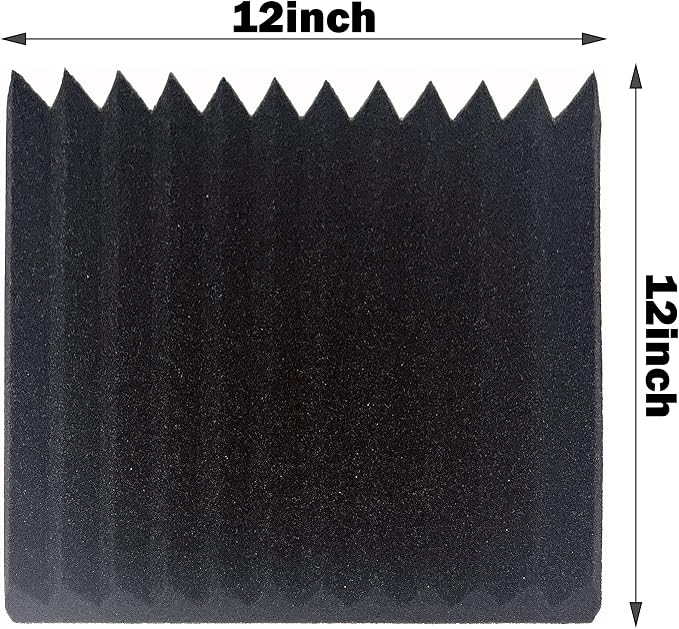 56 Pack Acoustic Foam Panels |1 "x12 "x12" Rapid Recovery Acoustic Wall Panels - Image 2