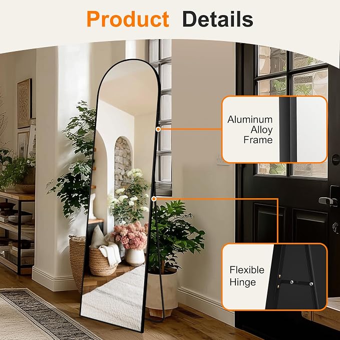 TRAHOME Arched Full Length Mirror, - Image 8