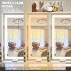ROLOVE 38"x28" Inch Large Lighted Vanity Mirror, 3-Color Lighting & Dimmable - Image 3