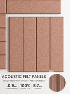Bumusty Large Cork Board Alternative-36 x 24" Felt Bulletin Board Tiles - Image 3