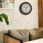 Foxtop 9 Inch Wall Clock Battery Operated Silent Non-Ticking Small Classic - Image 3