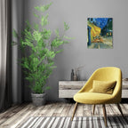 Van Gogh Canvas Wall Art: Café Terrace at Night Oil Painting Picture - Image 5