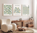Induslyfe Large Framed Green Wall Art Canvas Decor Set of 3, Matisse Wall Art by Induslyfe