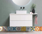 FLFK Wallpaper Border Tile Stickers Peel and Stick Wall Border - Image 3