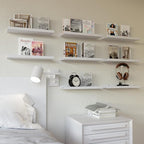 RICHER HOUSE 8 Set Floating Wall Mounted Shelves, Nursery Hanging Book Shelves - Image 2