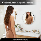 SCWF-GZ 20" Round Mirror Circle Wall Mounted Hanging or Against Wall Metal - Image 7