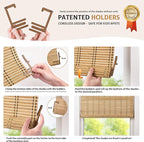LazBlinds Cordless Bamboo Blinds, Roll Up Shades - Image 3