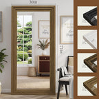 Full Length Mirror 71"x30", Large Solid Wood Frame Floor Mirror, Leaning Floor - Image 2