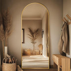 58"x18" Full Length Mirror, Arched Full Body Mirror, Standing Hanging or - Image 2
