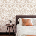 JiffDiff Vintage Peel and Stick Wall Stick，Champagne Wallpaper Rose Removable - Image 2