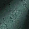 Erfoni 394"x17.7" Dark Green Floral Embossed Wallpaper by Erfoni