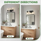 DORESshop 20 Inch Bathroom Light Fixtures, 3-Light Upgraded Matte Black - Image 7