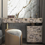 BAYYA Extra Wide Marble Granite Peel and Stick Wallpaper Brown Thicken - Image 5