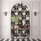 Laatse Boho Wallpaper Peel and Stick Dark Floral Wallpaper - Image 4