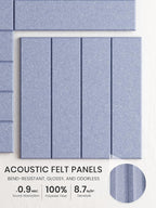 Bumusty Large Cork Board Alternative-36 x 24" Felt Bulletin Board Tiles - Image 3