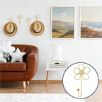 4 Pcs Heavy Duty Decorative Wall Hooks, Creative Flower Shaped Wall Mounted Hook - Image 5
