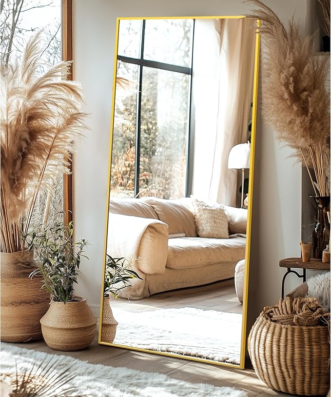 Delma Full Length Standing Mirror, Large Floor Mirror - Image 2