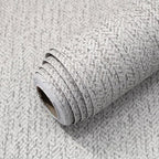 Grey Grasscloth Peel and Stick Wallpaper Faux Linen Contact Paper 15.7inch x by lenify