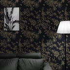 Froluya Black and Gold Wallpaper Peel and Stick Wallpaper 17.7"x118.1" Vintage - Image 8