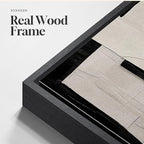 Large Framed Black and White Abstract Wall Art - Image 6