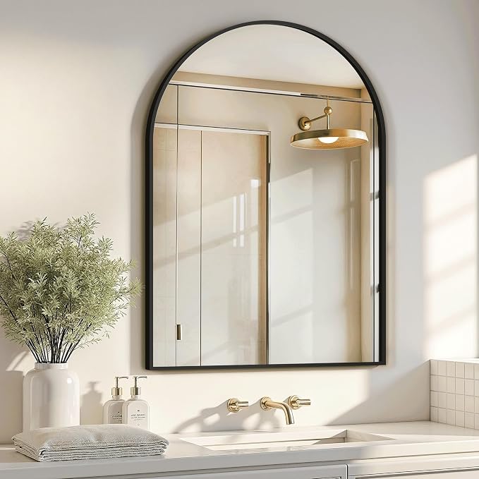 Arched Bathroom Mirror for Wall, HD Glass Over Sink for Bathroom - Image 8