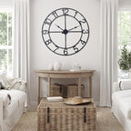 Large Wall Clock for Living Room Decor–48 Inch Silent Non-Ticking Modern - Image 2