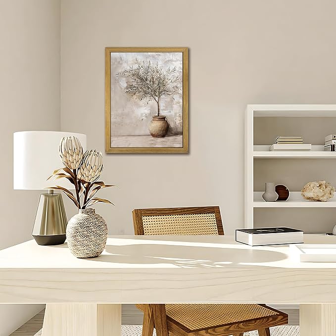 Vintage Olive Tree Canvas Wall Art, Farmhouse Aesthetic Oil Painting, Rustic - Image 7