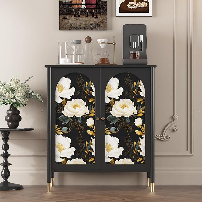 Extra Long Dark Floral Peel and Stick Wallpaper, 17.5In x 393In Vintage Big - Image 8