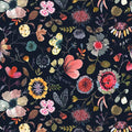 Wallpaper Peel and Stick Floral Wall Paper Removable Waterproof Blue/Red/Yellow by Vintique