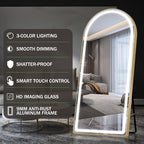 FENNIO Full Length Mirror with Lights, Free Standing Lighted Floor Mirror - Image 6
