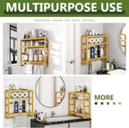 Galood Over The Toilet Storage Bathroom Shelves Wall Mounted 3 Tier Space Saver - Image 6